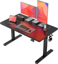 Electric Standing Desk 48 x 24 Adjustable Height Stand up Desk Sit Stand Up Desk for Home Office &amp Computer Workstation Black
