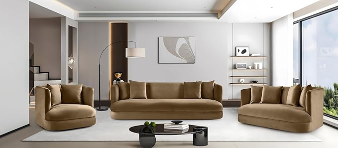 Meridian Furniture 699Beige-C Alder Collection Modern | Contemporary Chair with Ultra Luxe Beige Velvet 460 GSM Velvet Solid Wood Frame 38 W x 36 D x 30 H Beige