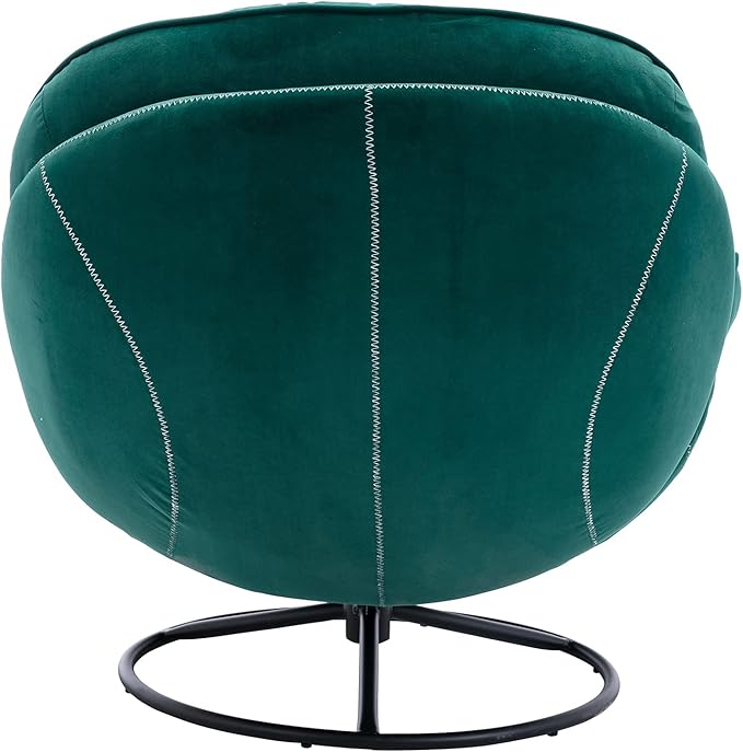 Accent Chair TV Chair Living Room Chair with Ottoman Green