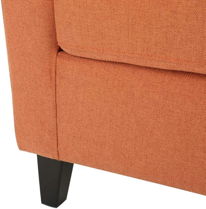 Christopher Knight Home Preston Fabric Club Chair Orange