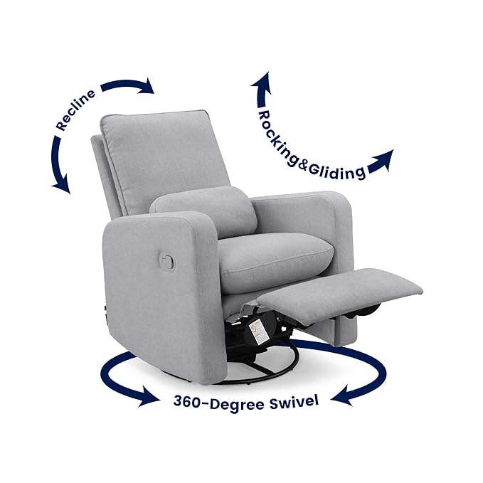 GAP babyGap Cloud Recliner with LiveSmart Evolve - Sustainable Performance Fabric Grey