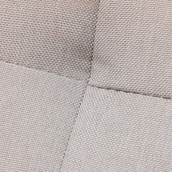 DAZONE Armless Accent Chair Modular Sectional Sofa Middle Seat Standalone Slipper Chair for Living Room Bedroom Convertible Furniture Module Linen Fabric Grey