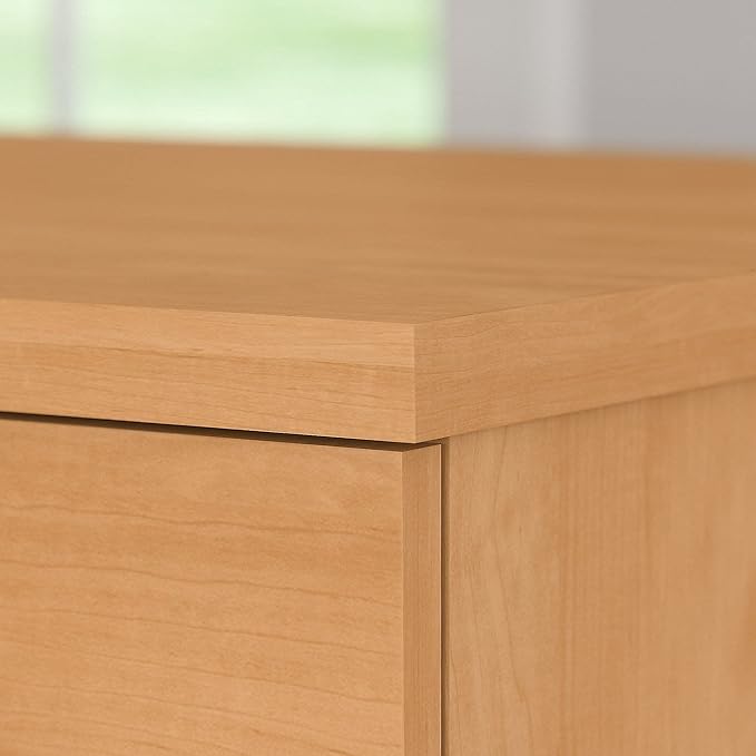 Bush Home 60-inch Home Office Desk with Drawers Large Computer Table with Storage Transitional Style Somerset Collection Maple Cross