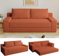 70.78 Loveseat Sofa Modern Small Corduroy Couch Comfy Deep Seat for Living Room Bedroom Apartment Home Office No Assembly Orange