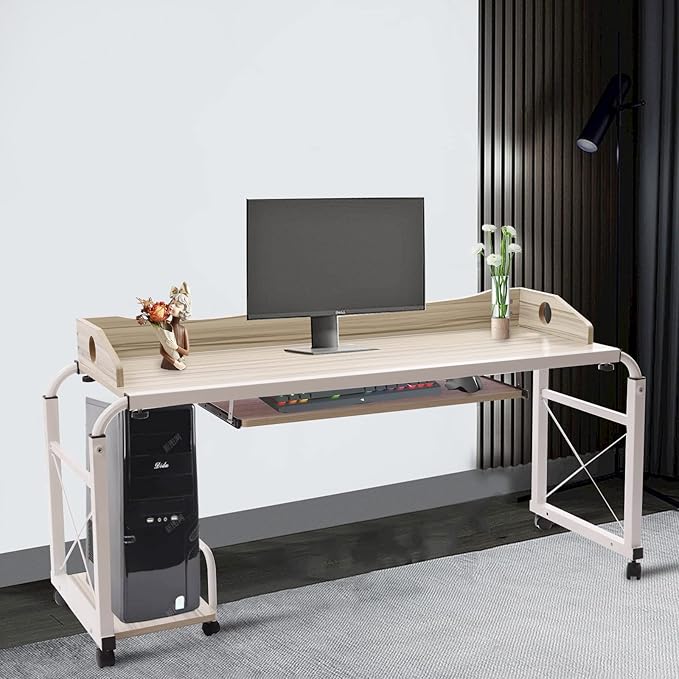 DNYSYSJ Computer DeskHome Office DesksBed DeskComputer Desk Home Office Desk Bed Desk Mobile Table Adjustable Height Movable