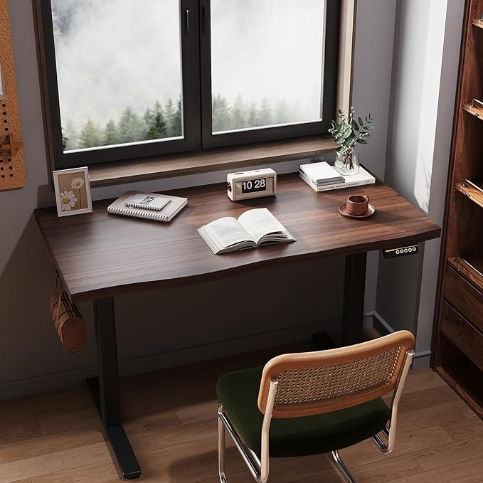 Dual Motor Electric Standing Desk FrameAdjustable height and lengthThe maximum size it can accommodate is 63*28 inches for the tabletop3 Preset HeightsRated for 264 pounds of weight.Black