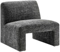 Modway EEI-6765-CAR Amita Chenille Upholstered Accent Chair Carbon Black