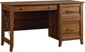 Sauder Carson Forge Vintage Rustic Computer Desk for Home Office with Drawers in Washington Cherry L: 53.19 x W: 22.64 x H: 29.80