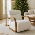 Swivel Accent Living Room Chair Upholstered Single Sofa Chair Chenille Armchair with Solid Metal Base Comfy Reading Side Chair for Bedroom Home Office Reception Corner Beige Chenille