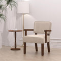 Accent Chair PU Leather Chair for Living Room Oversized Armchair with Soft Seat and Armrests for Bedroom Dinning Reading Waiting Room (One Chair)