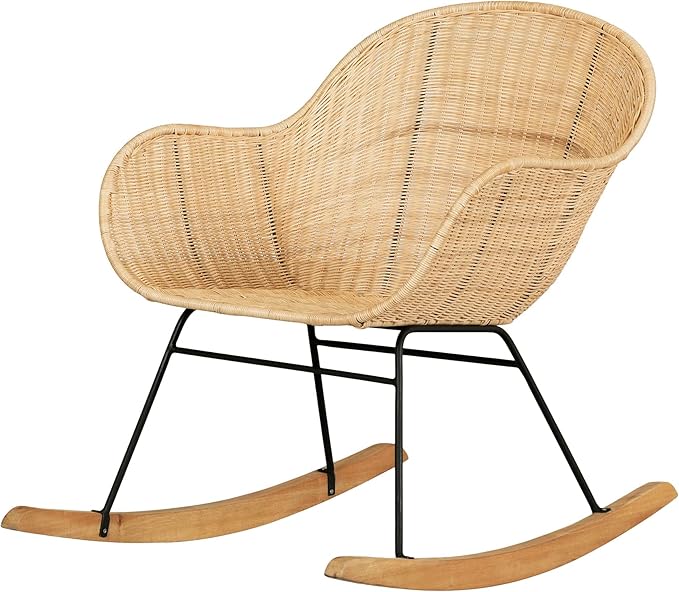 South Shore Balka Rocking Chair Rattan Bohemian Harmony