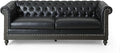 Christopher Knight Home Castalia Sofas Midnight Black + Dark Brown