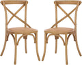 Safavieh American Homes Collection Franklin Farmhouse X-Back Antique White Side Chair