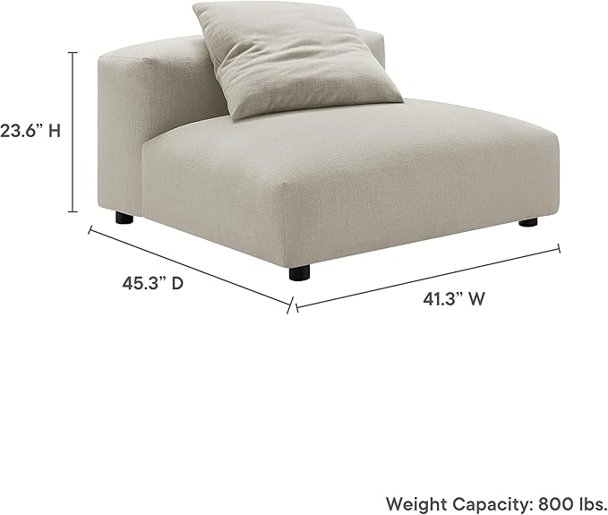 Modway Solace Sofas Oversized Linen