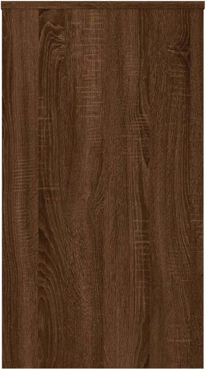 Office Desk Oak Brown 90 x 40 x 72 cm Engineered Wood Desk with Storage Office Storage Corner Desk
