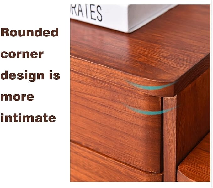 Desktop File Cabinet - Desktop Organizer Storage Box - Solid Wood Filing Cabinet 4 Floor Storage Box Shelf Small Office Desktop Storage Box Chest of Drawers Put A4 Paper (A)