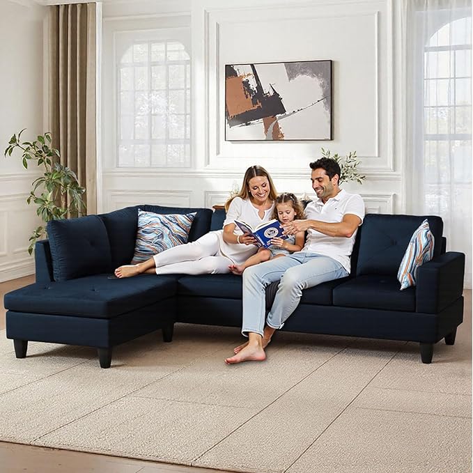 FONTOI L Shaped Sectional Couch with Otttoman 97 Sectional Sofa for Living Room Modular Couches for Bedroom Apartments