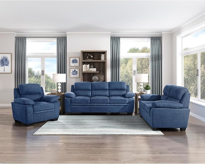 Plush Seating Chair with Channel Tufting - 35 Tall Modern Contemporary Living Room Accent Chair