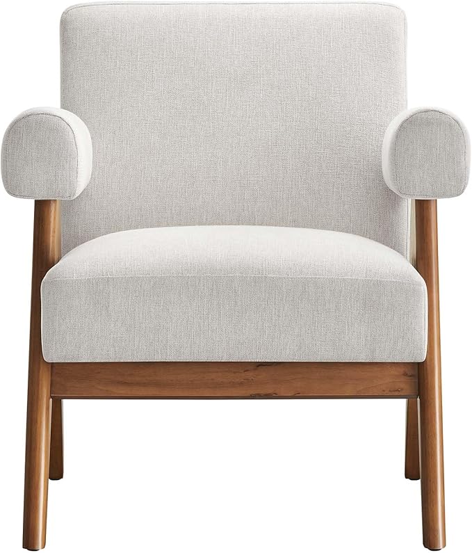 Modway EEI-6503-HEI Lyra Fabric Armchair Ivory Fabric