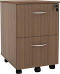 Alera Alera Valencia Series Mobile Pedestal Left Or Right 2 Legal/Letter-Size File Drawers Modern Walnut 15.38 X 20 X 26.63