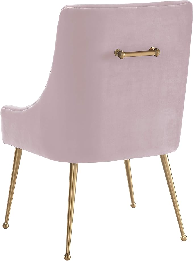 Tov Furniture Beatrix Blush Velvet Side Chair