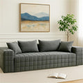 Chenille Sofa 3 Seater 91.73 Inch Modern Comfy Indoor Sofa Soft Chenille Upholstered Sofa for Living Room Home Decor