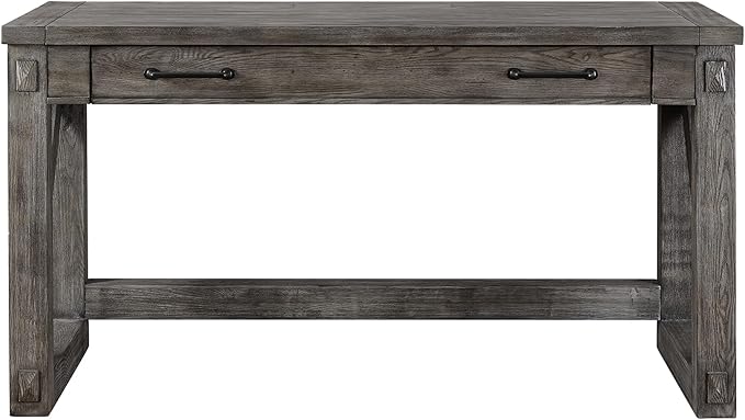 Martin Furniture Avondale Writing Desk Writing Table Wood Office Desk Finished All Sides Gray