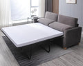 ijuicy Full Size Pull Out Couch Pull Out Sofa Bed with Foam Mattress Velvet Sofa with Pull Out Bed 2-in-1 Sleeper Couch Bed for Living Room Apartment Small Spaces (Dark Grey)