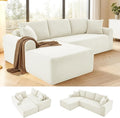 103 Cloud Modular Sectional Couch for Living RoomModern L-Shape Sofa Couch with Chaise Upholstered Modular Sectional Sofa with Deep SeatNo Assembly Required(Beige Left Facing Chaise)