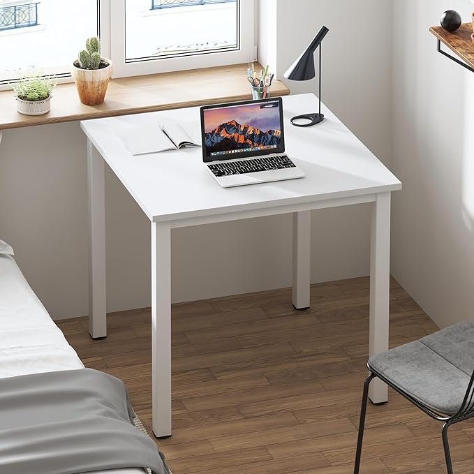 Need Computer Desk 31.5 Inch Small Office Writing Work Study Desk for Kids Student Teacher Home Bedroom Laptop Desk White