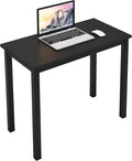 DlandHome 31.5 inch Computer Desk Home Office Table Writing Desk Study Table Gaming Desk Workstation Black