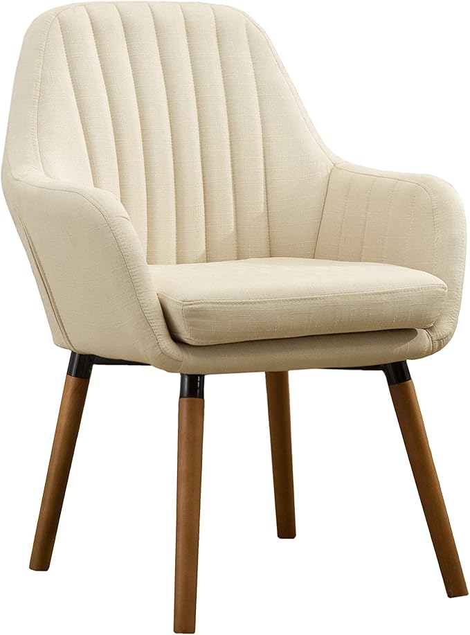 Roundhill Furniture Tuchico Contemporary Fabric Accent Chair Arm Rest Tan