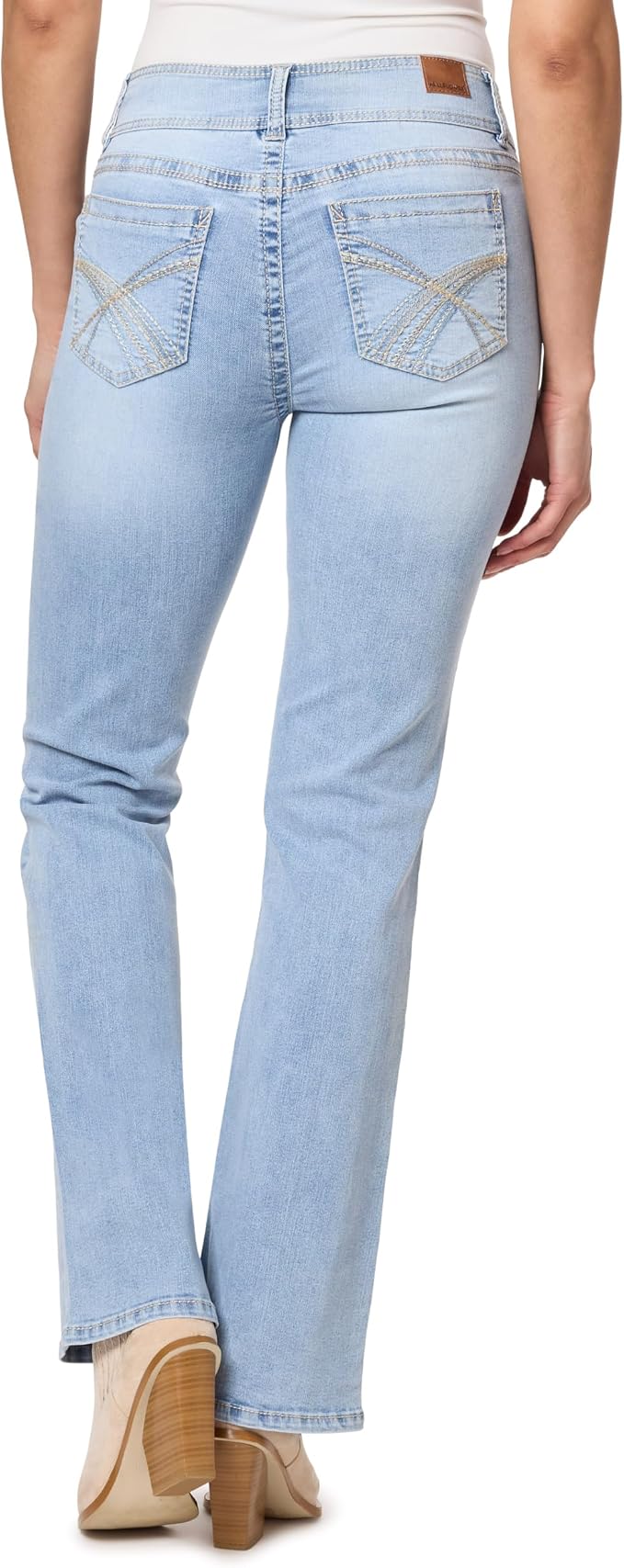 WallFlower Luscious Curvy Bootcut Jeans for Women Mid-Rise Insta Stretch Denim Size-Inclusive Juniors Jeans
