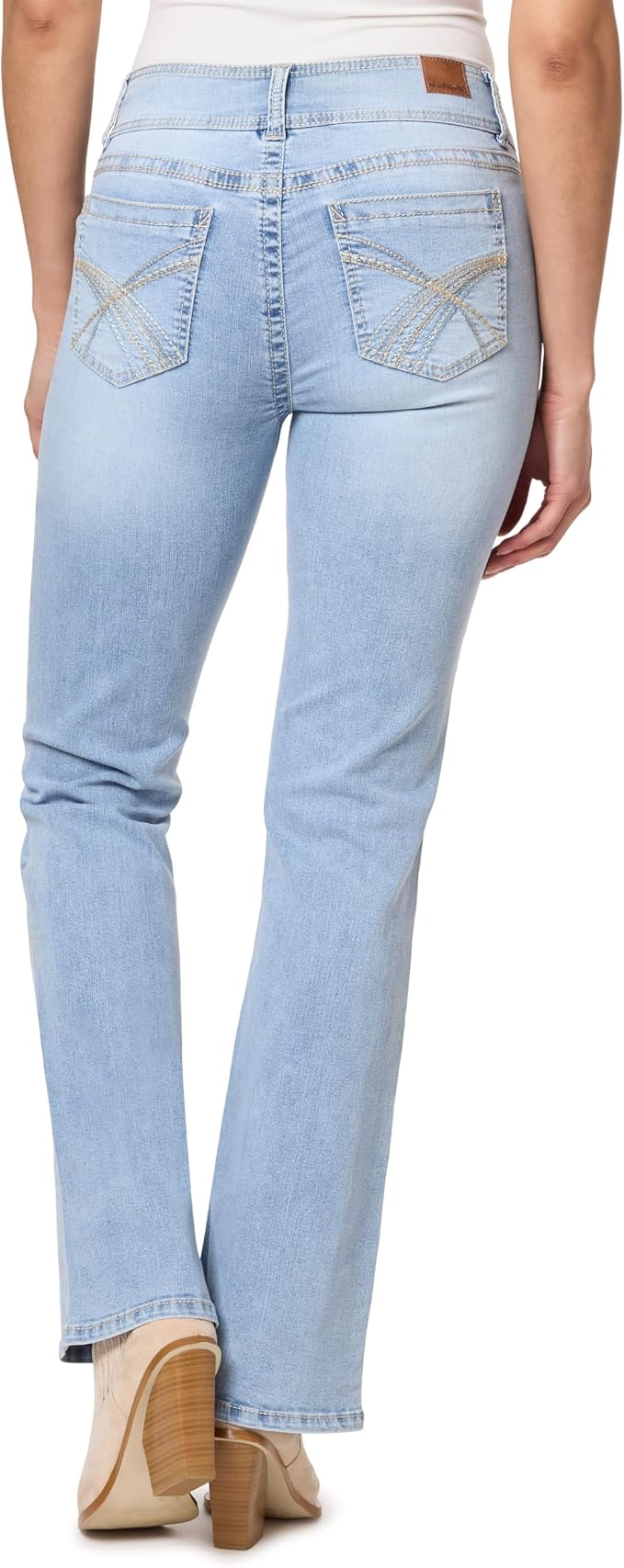 WallFlower Luscious Curvy Bootcut Jeans for Women Mid-Rise Insta Stretch Denim Size-Inclusive Juniors Jeans