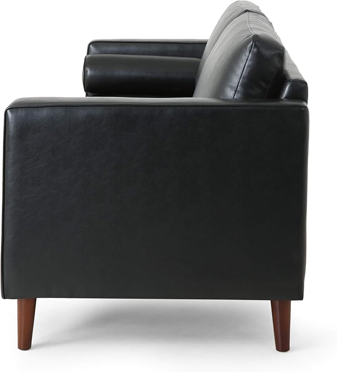 Christopher Knight Home Malinta Sofas Midnight Black + Espresso