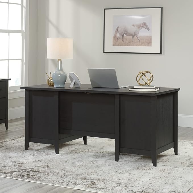 Sauder® Summit Station 66W Executive Computer Desk Raven Oak