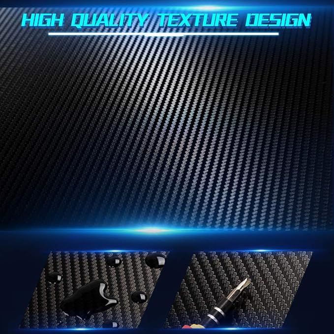 FDW Computer DeskGaming Desk 45.2 inches Student PC Desk Writing Desk Office Desk Extra Large Modern Ergonomic Racing Style Table Workstation Carbon Fiber Cup Holder Headphone Hook