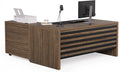 LITTLE TREE L-Shaped Computer Desk with File Cabinet Combo 63-Inch Office Desk 31-Inch Filing Cabinet with Storage &amp Drawer for A4/Letter/Legal Size File Large Business Furniture for Home Offic