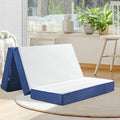 CYMULA Folding Mattress Full Size Memory Foam 6 inch Tri Portable Trifold Mattress Futon Topper Full with Breathable &amp Washable Cover Murphy Bed Guest Bed RV Trips52×73×6