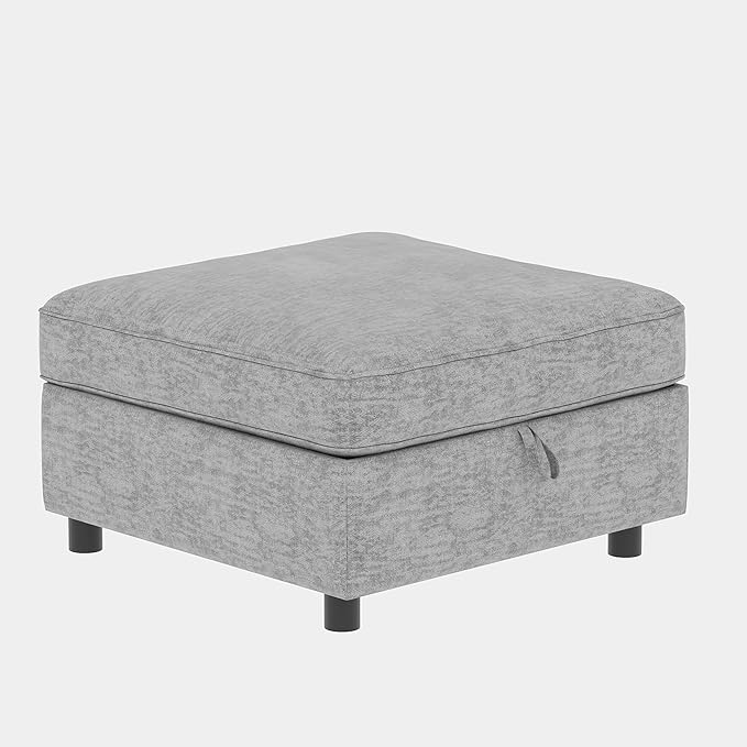 Loveseat Modular Storage Sectional Sofa Customizable Seating Group Sofa&ampCouch Convertible Lounge Sleeper Chaise Daybed with Movable Seat and Ottomans Chenille Upholstered Sofa Couch for Living Ro