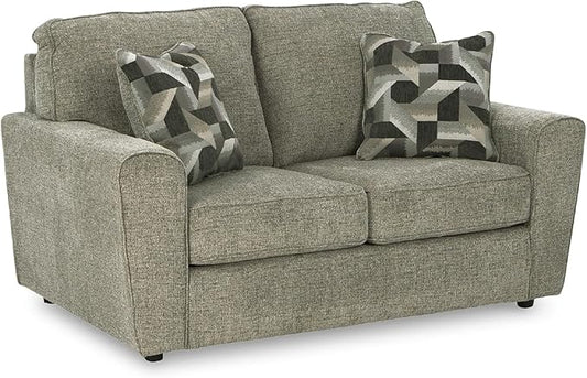 Signature Design by Ashley Cascilla Casual Loveseat Light Gray