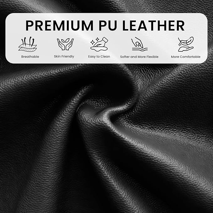 BLKMTY Massage Recliner Chair for Living Room Single Sofa Recliner Adjustable Reading Chairs Modern Ergonomic Recliner Club Chair Home Theater Seating Massage Leather Lounge Black