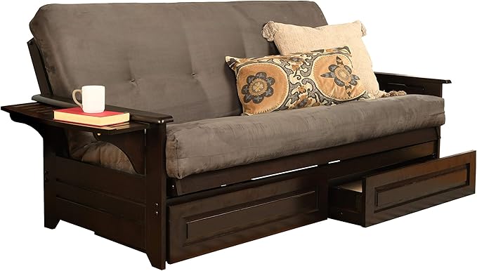 Kodiak Furniture Phoenix Futon Suede Gray