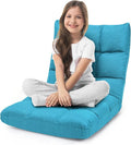ERGOMASTER Video Gaming Floor Chair with Adjustable 14-Position Memory Foam Folding Floor Sofa Chair Lounger Folding Sleeper Bed Couch Recliner for Reading Gaming Meditating Fully Assembled