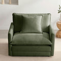 Chenille Oversized Accent Chair - 39”W Big Comfy Reading Chair Modular Cloud Chair Cozy Armchair for Living Room Bedroom Kids Room Family Room Reading Nook Sage Green