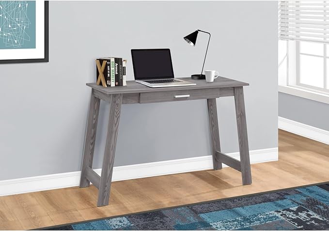 Computer Desk Grey Laminate Home Office Small Space Stylish