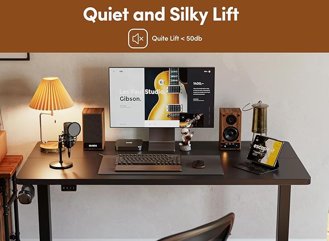 BANTI Standing Desk Electric Stand up Height Adjustable Home Office Table Sit Stand Desk with Splice Board
