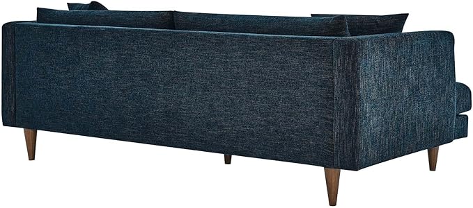Modway EEI-6405-HEA Zoya Down Filled Overstuffed Sofa Navy Fabric