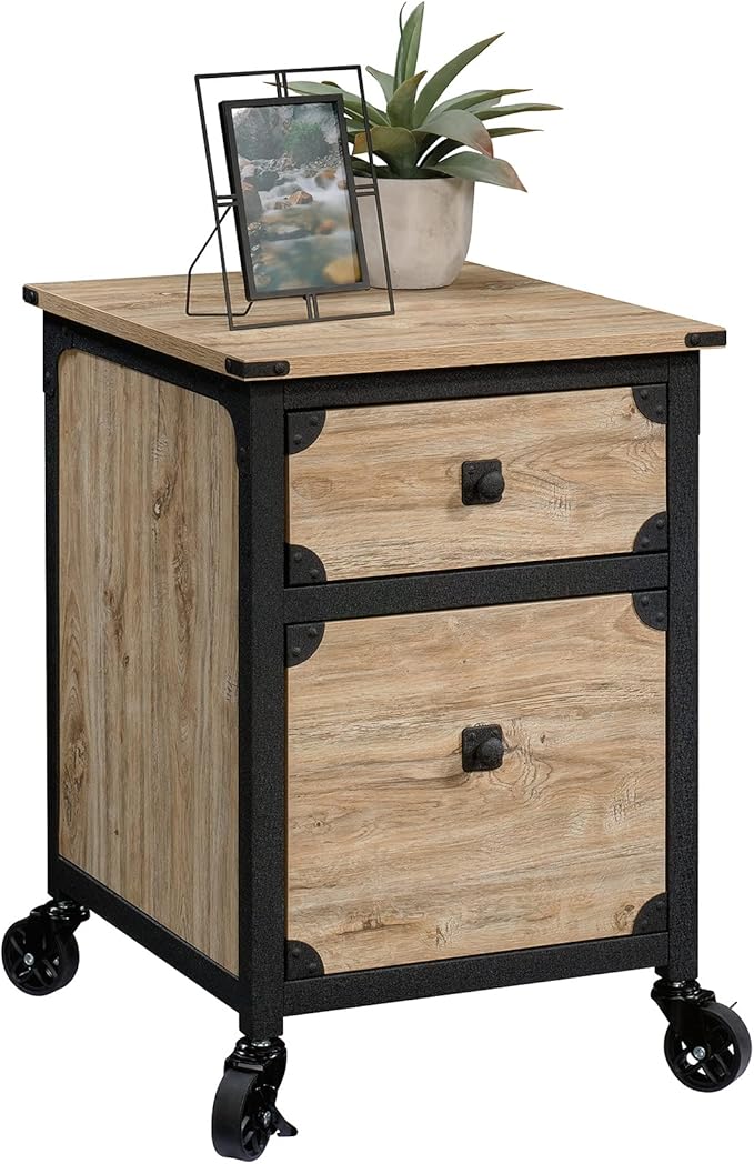 Mobile 2 Drawer Small File Cabinet with LockUnder Desk Storage Organizer Filing Cabinets for HomeOffice Locking DrawersModern Furniture Filing CabinetsBeigeReclaimedNatura
