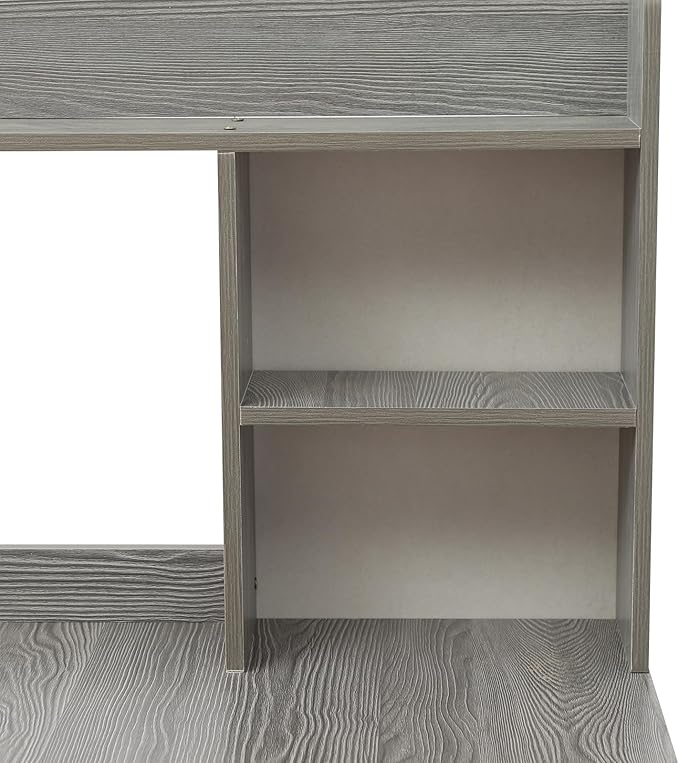 Home Office Desk with Bookshelf Laptop Desk Writing Study Desk for Small Space Bedroom Dormitories Schools 39x13x47 Inch